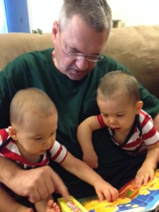 Grandpa and Twins photo