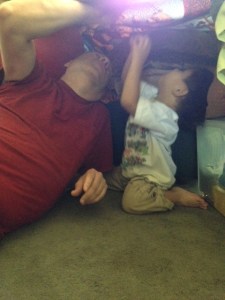 Thomas and Papa building blanket fort securedownload