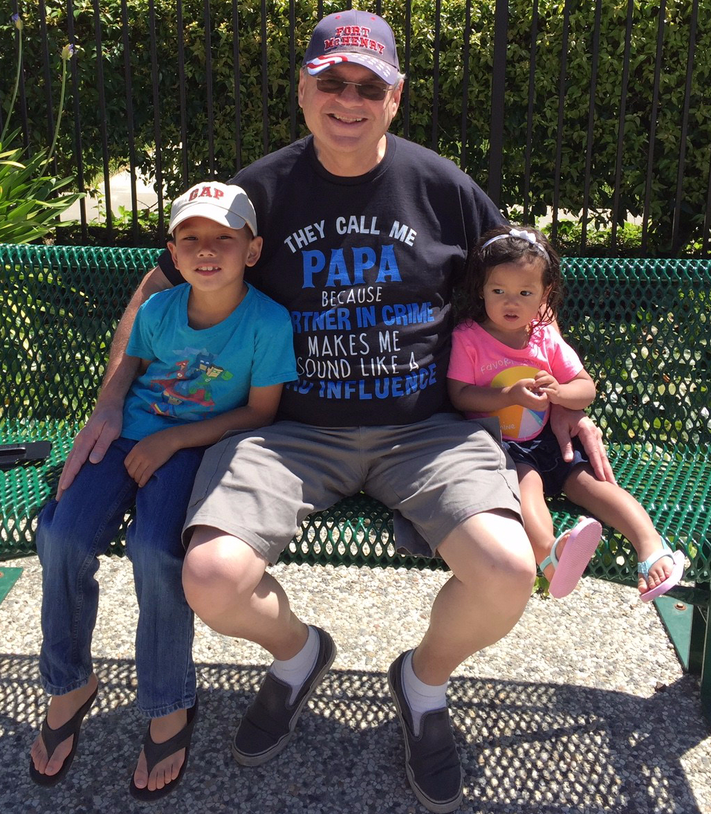 Papa Shirt and Thomas and Riley